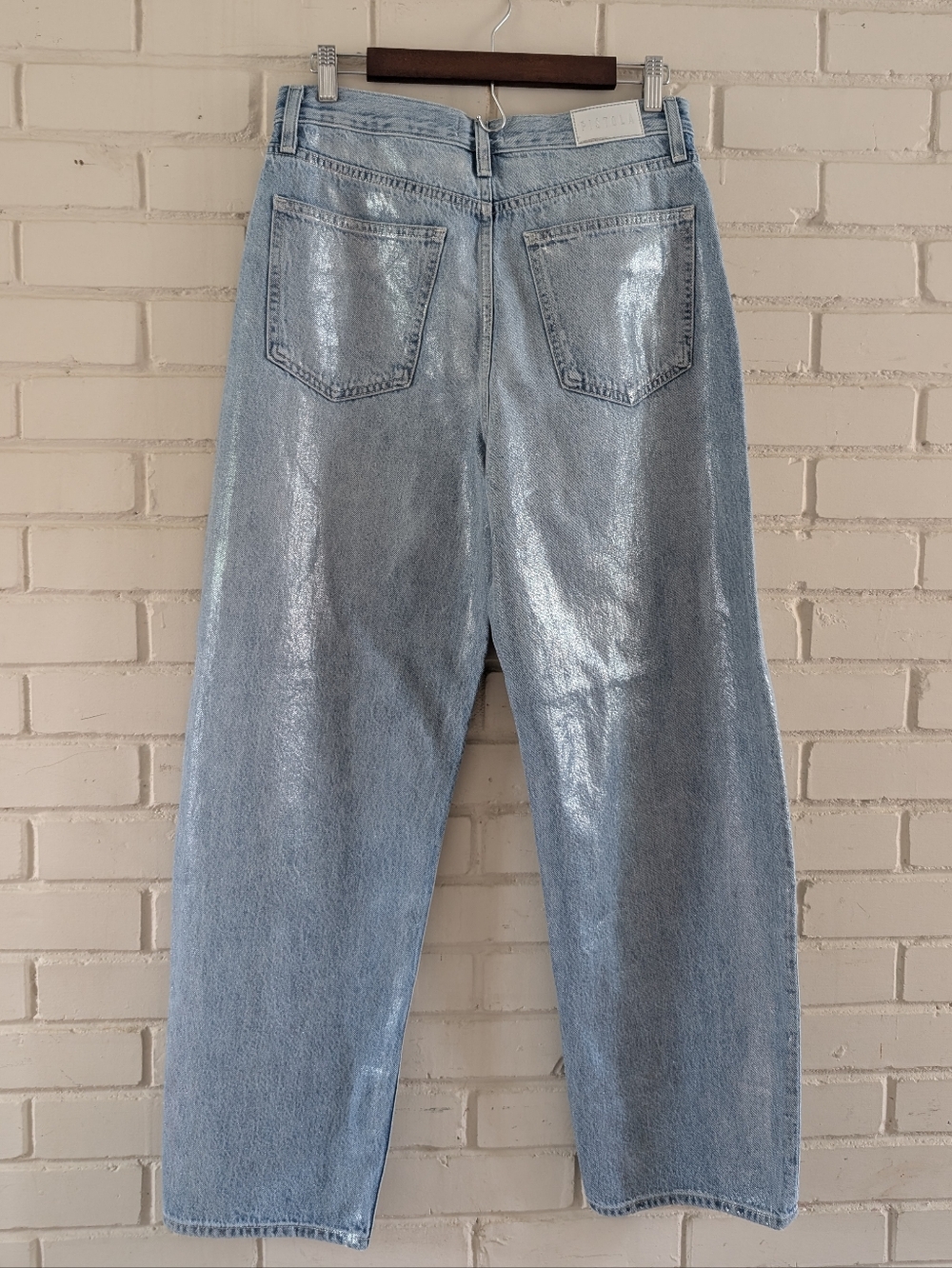 Pistola 29 Wes Sparkle Barrel Jeans High Rise 100% Cotton Spellbound - Picture 6 of 10